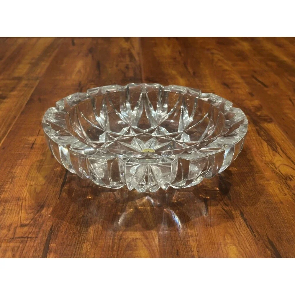 Vintage Hoya Crystal GS220 Cordial Glass - 2 x Heavy Thick Cut Bowl Collection